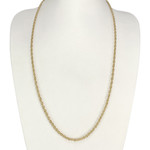 Pre-owned 750 gold twisted chain necklace - view 2