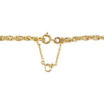 Pre-owned 750 gold twisted chain necklace - view 3