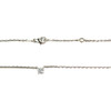 Collier d'occasion or 750 blanc diamant 42 cm - vue V3