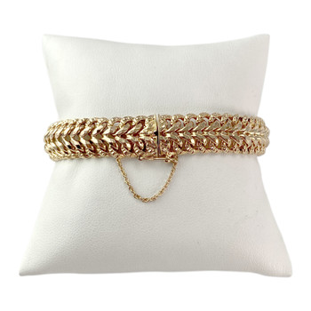 Bracelet d'occasion or 750 maille américaine