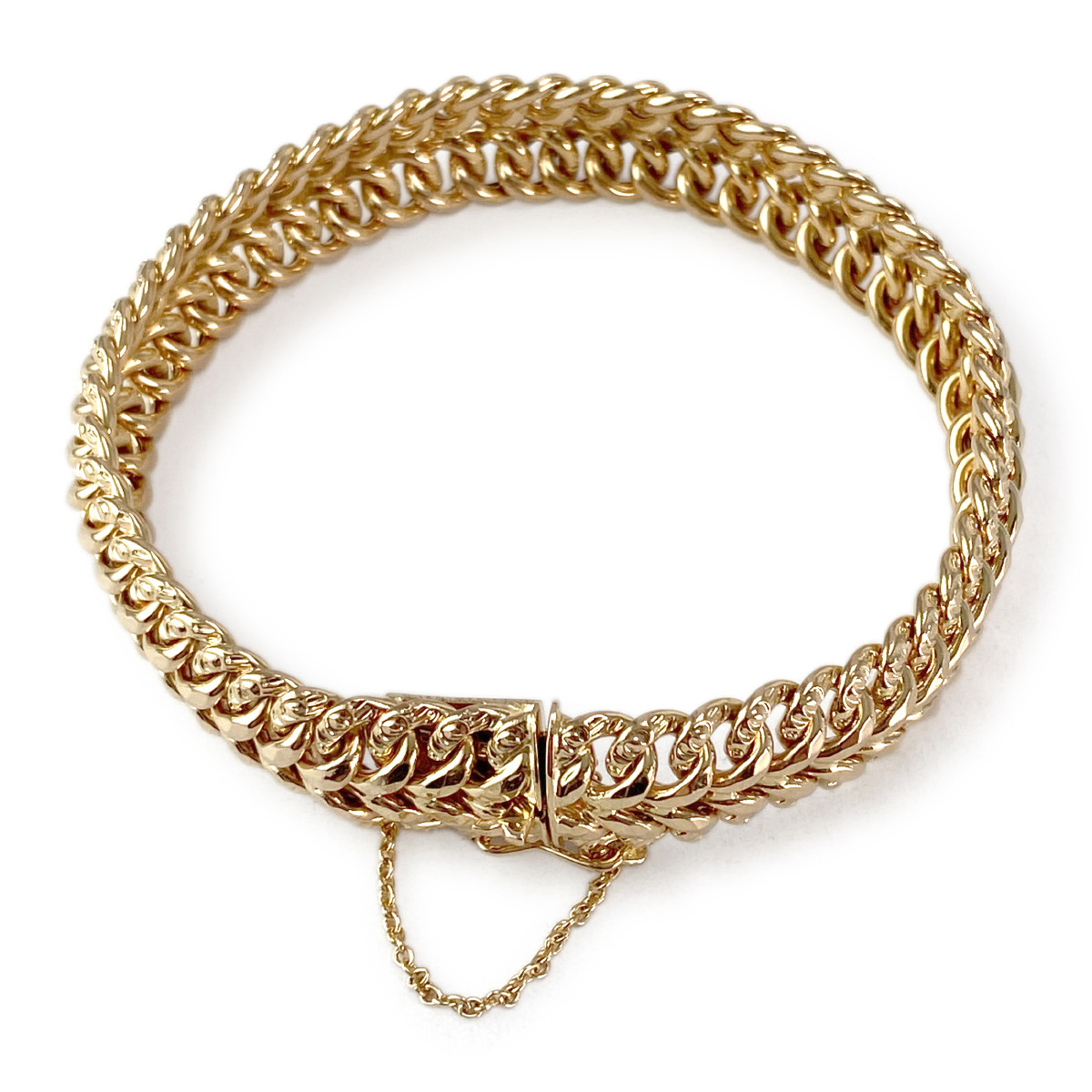 Bracelet d'occasion or 750 maille américaine - vue 3