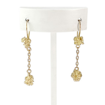 Precious earrings, gold 750