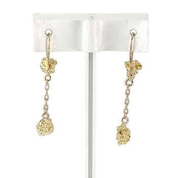 Precious earrings, gold 750