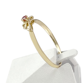 Bague d'occasion or 750 rubis et diamants