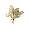 Broche d'occasion or 585 feuillage - vue V1