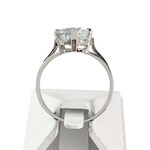 Second hand gold 750 white aquamarine ring - view 3