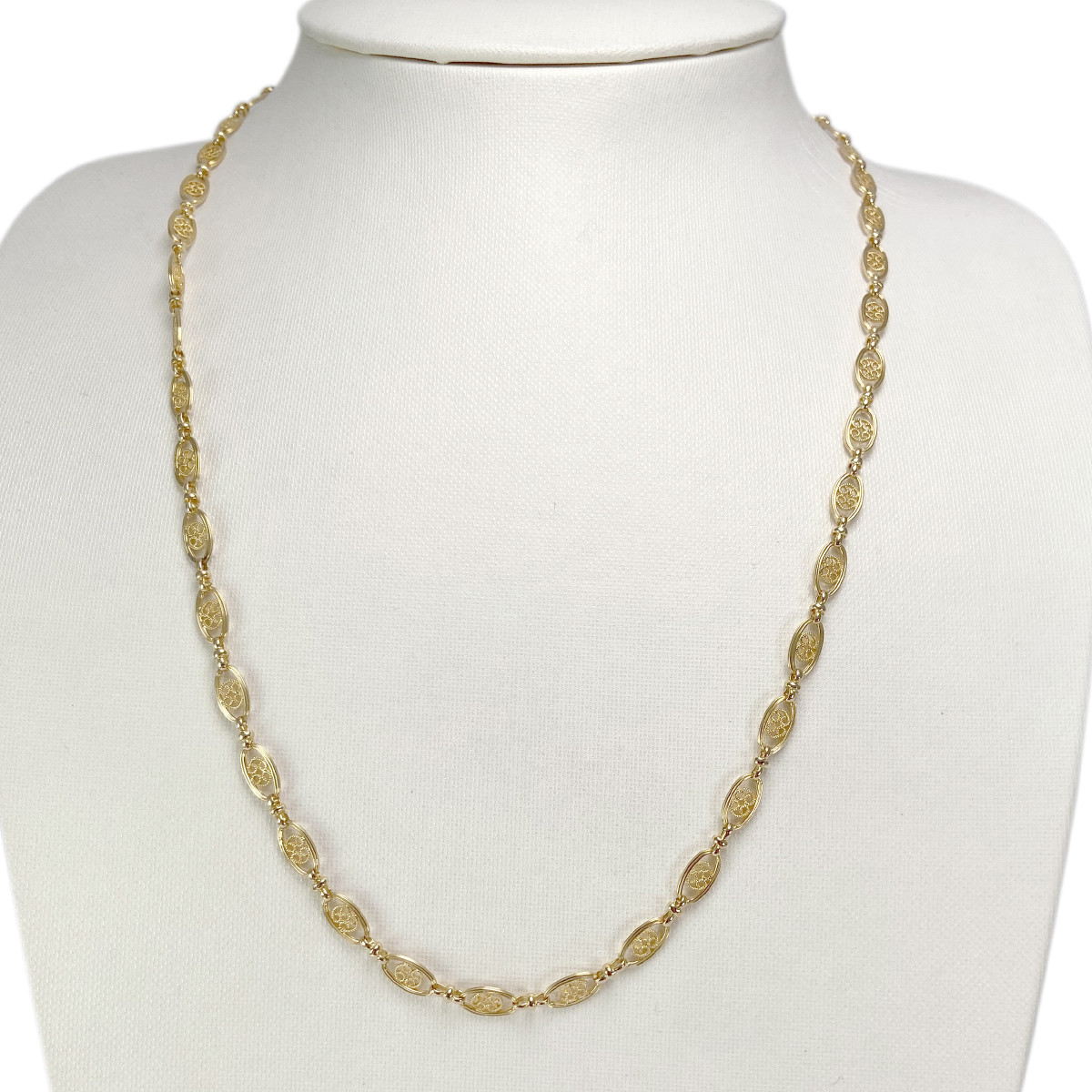 Collier d'occasion or 750 jaune maille fantaisie 54cm - vue 2