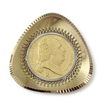 Broche d'occasion or 585 piece de monnaie - vue 1