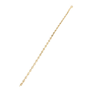 Bracelet souple d'occasion or 750 maille grain de café