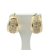 Boucles d'oreilles d'occasion or 750 diamants - vue V1