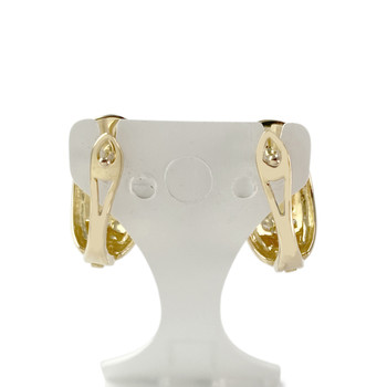 Boucles d'oreilles d'occasion or 750 diamants