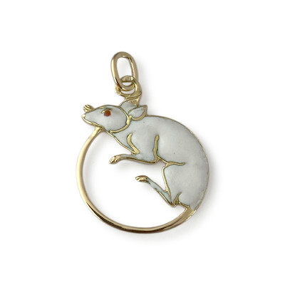 Pendentif d'occasion or 750 souris - vue 1