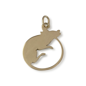 Pendentif d'occasion or 750 souris