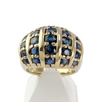 Bague d'occasion or 750 saphirs - vue 1