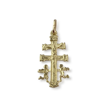 Pendentif d'occasion or 750 croix lorraine