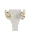 Boucles d'oreilles occasion or 750 oxydes de zirconium - vue V1