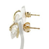 Boucles d'oreilles occasion or 750 oxydes de zirconium - vue V2