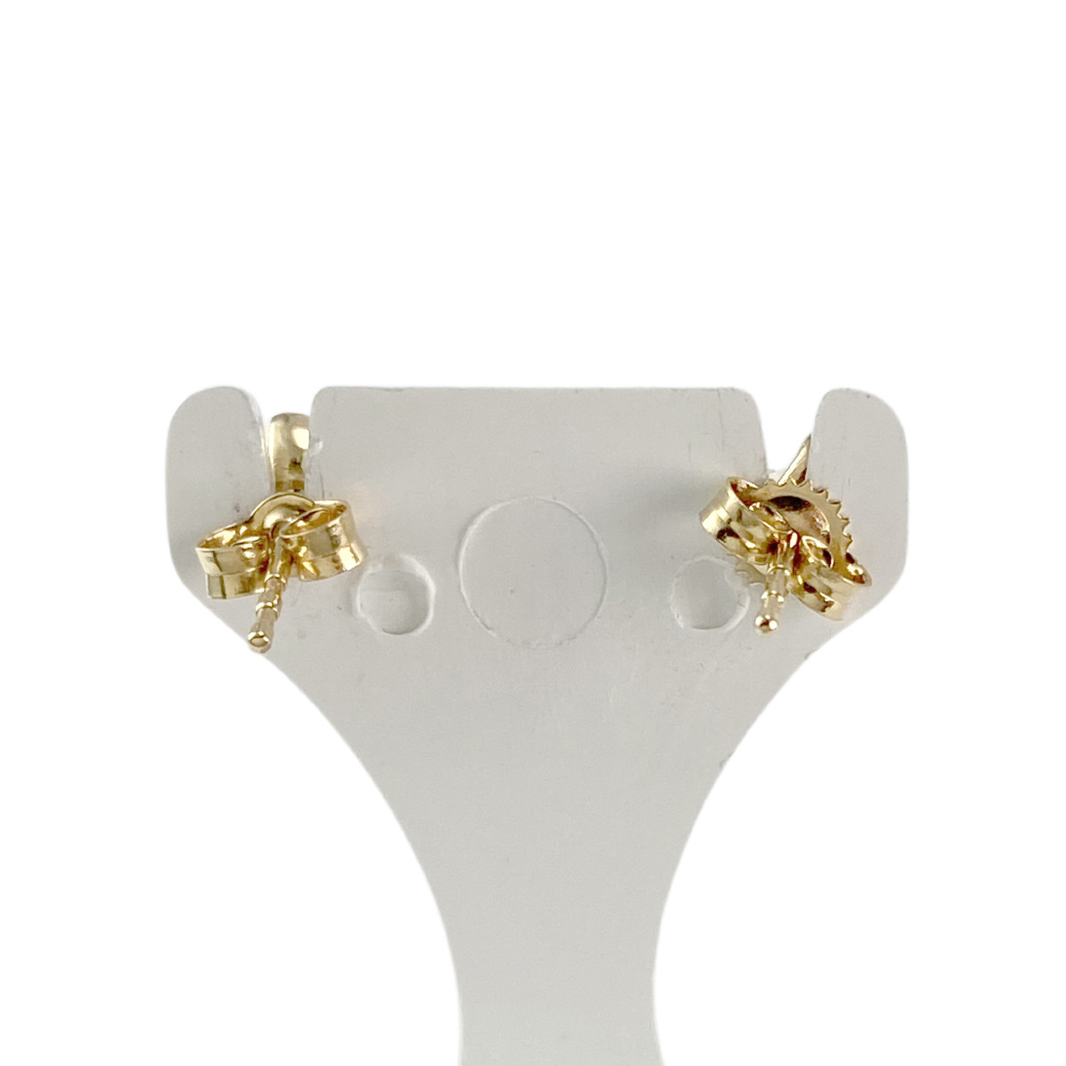 Boucles d'oreilles occasion or 750 oxydes de zirconium - vue 3