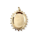Second hand gold pendant 750 chinese pearls - view 2