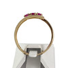 Bague d'occasion or 750 2tons rubis diamants - vue V3