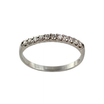 Bague d'occasion or 375 blanc diamants