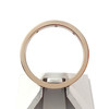 Bague d'occasion or 375 rose diamants - vue V3