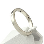 Bague d'occasion or 375 blanc diamants - vue 2