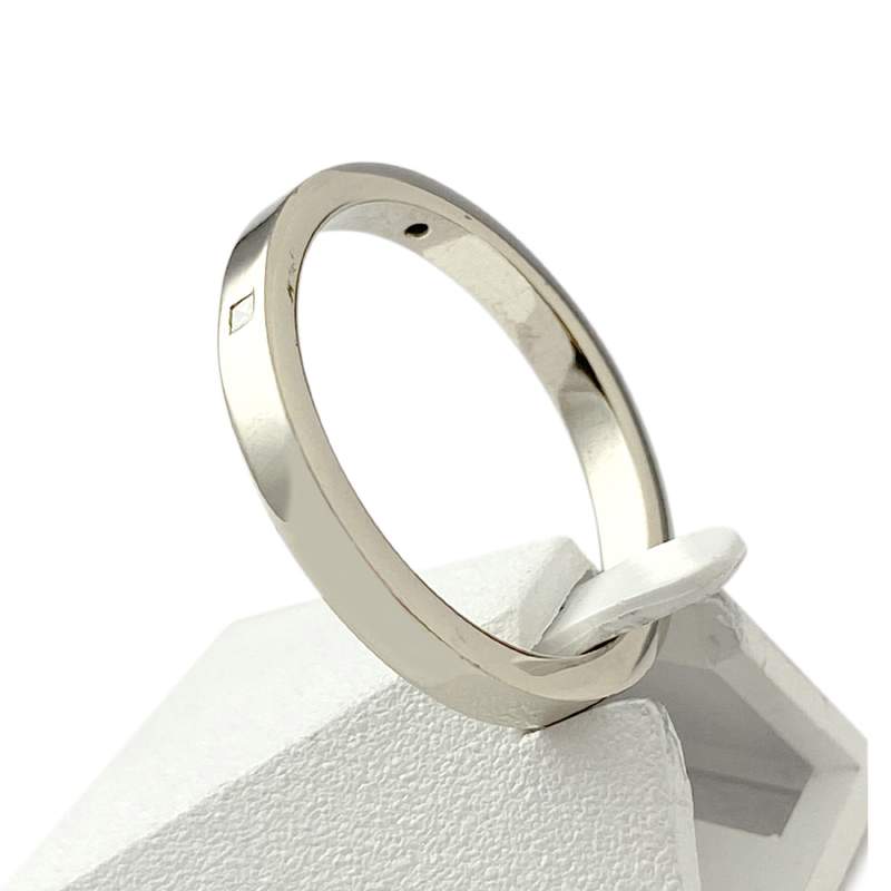 Bague d'occasion or 375 blanc diamants - vue 2