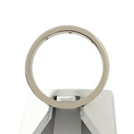 Bague d'occasion or 375 blanc diamants - vue 3