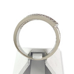 Bague d'occasion or 750 blanc diamants - vue 3