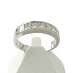 Pre-owned 750 white gold ring with diamonds - view 1