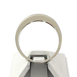 Second hand gold 750 white diamonds ring - view 3