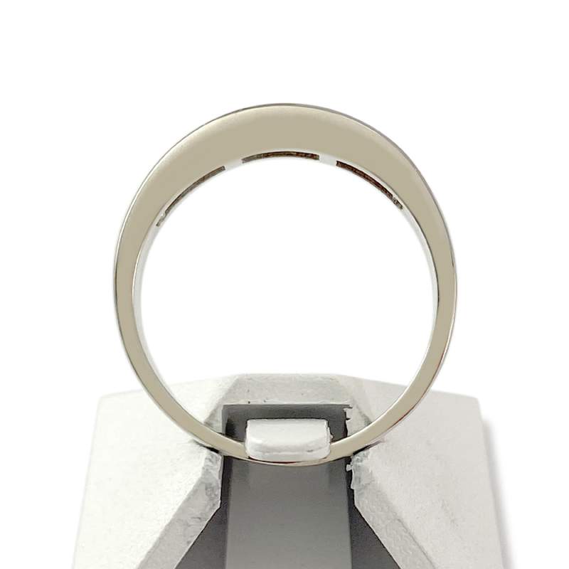 Bague d'occasion or 750 blanc diamants - vue 3