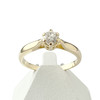 Solitaire d'occasion or 750 jaune diamant - vue V1