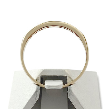 Second-hand gold ring 750 yellow diamonds