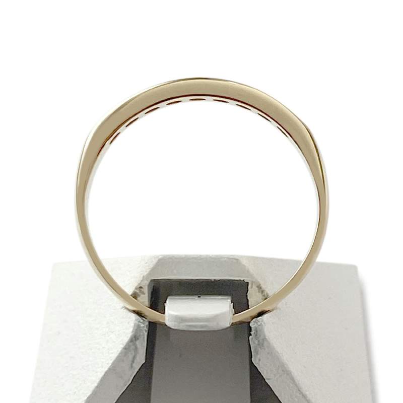 Bague d'occasion or 750 jaune diamants - vue 3