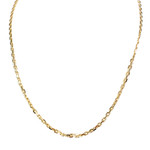 Collier d'occasion or 750 jaune maille forçat 50cm - vue 1