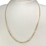 Collier d'occasion or 750 jaune maille forçat 50cm - vue 2