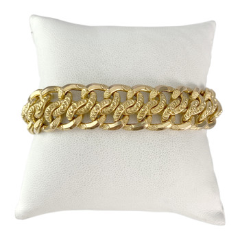 Bracelet d'occasion or 750 jaune 19 cm