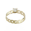 Bague d'occasion or 750 jaune zirconia - vue V1