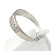 Bague d'occasion or 375 blanc zirconias - vue V2