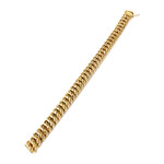 Bracelet d'occasion or 750 jaune maille américaine 19.5 cm - vue 2