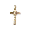Pendentif d'occasion or 750 jaune 2tons pierres blanches - vue V2