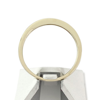 Tweedehands gouden ring 375 gele diamanten