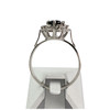 Bague d'occasion or 750 blanc saphir diamants - vue V3