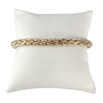 Bracelet d'occasion or 750 jaune maille palmier 19 cm