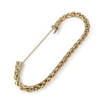 Bracelet d'occasion or 750 jaune maille palmier 19 cm - vue 2