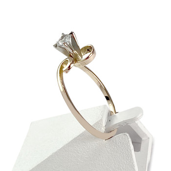 Bague d'occasion 2 ors 750 zirconia