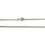 Chaine d'occasion or 750 blanc maille gourmette 46 cm - vue 3