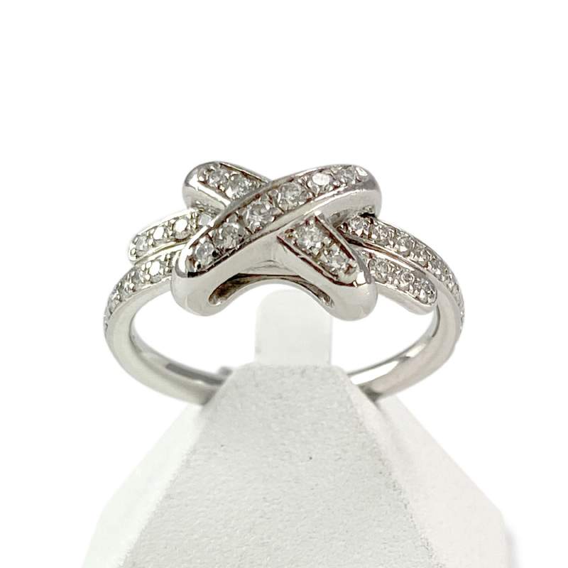 Bague Chaumet d'occasion or 750 blanc diamants - vue 1